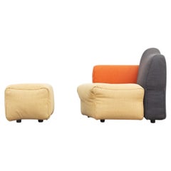 Poltrona e pouf Cannaregio di Gaetano Pesce per Cassina, 1987