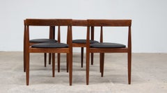 Roundette Tripod Dining Set by Hans Olsen for Frem Røjle, Denmark, 1960s