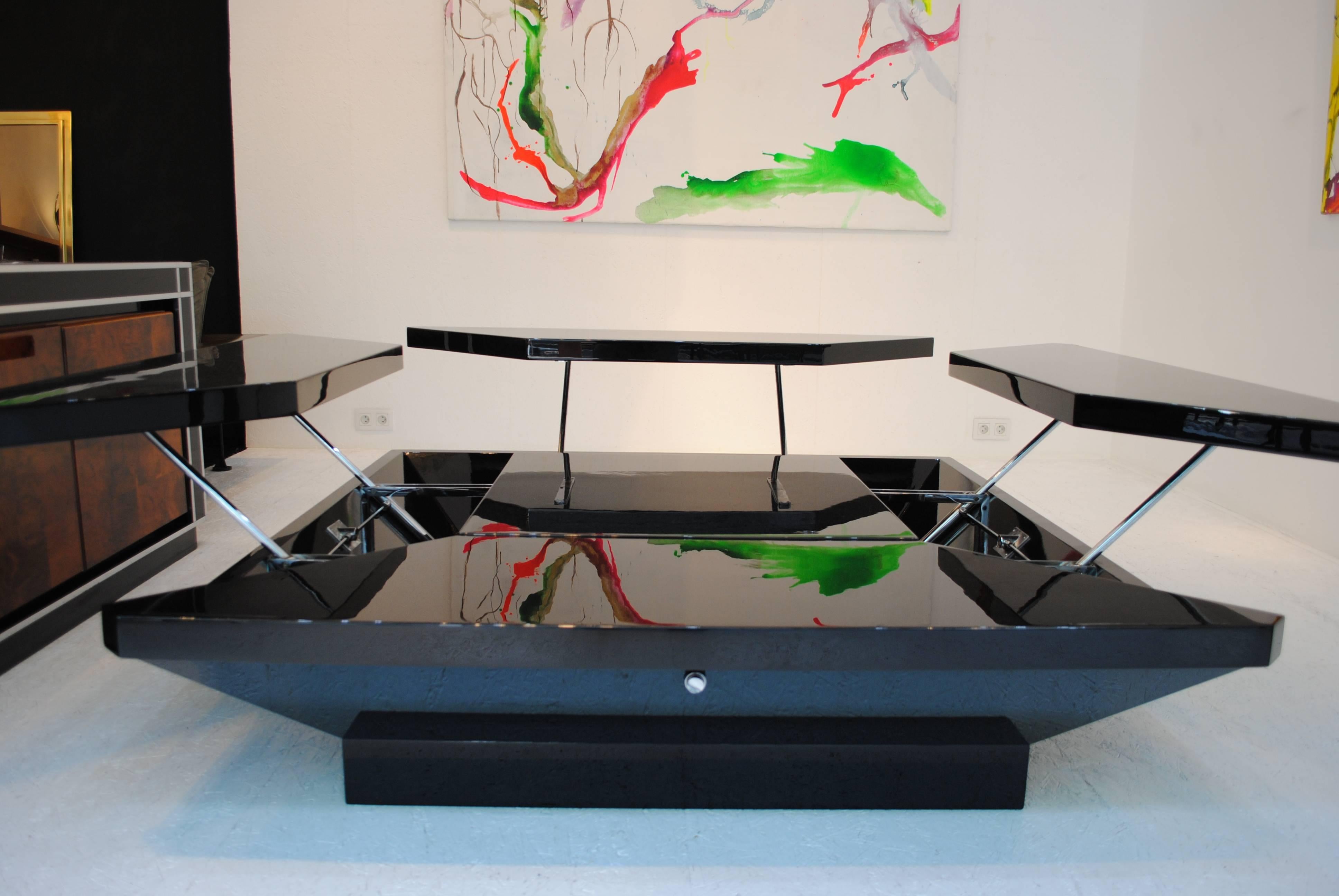 Important 'Pétales' Coffee Table by Maison Jansen, France, 1972 For Sale 3