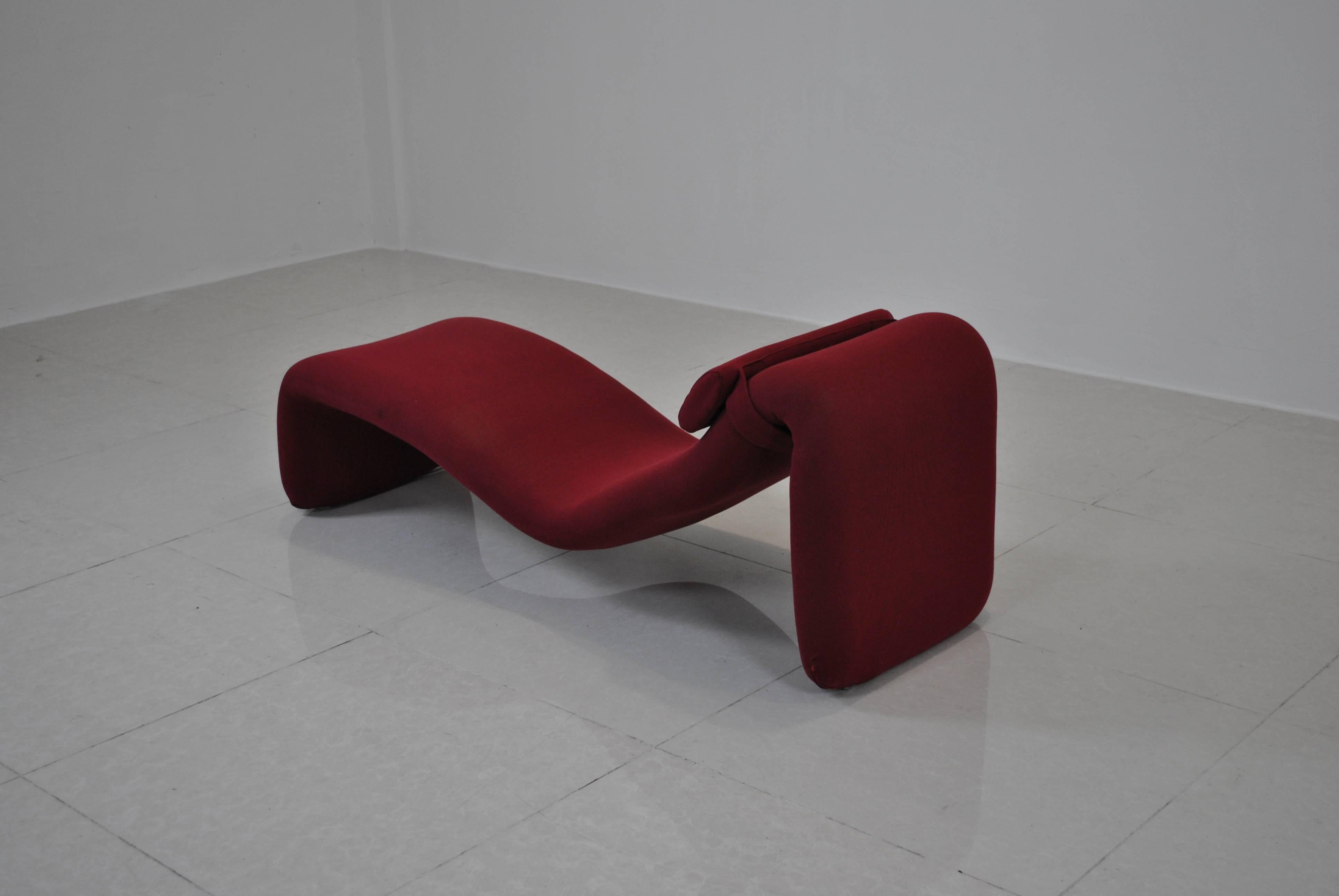 French 'Djinn' Chaise Longue by Olivier Mourgue, France, circa 1963