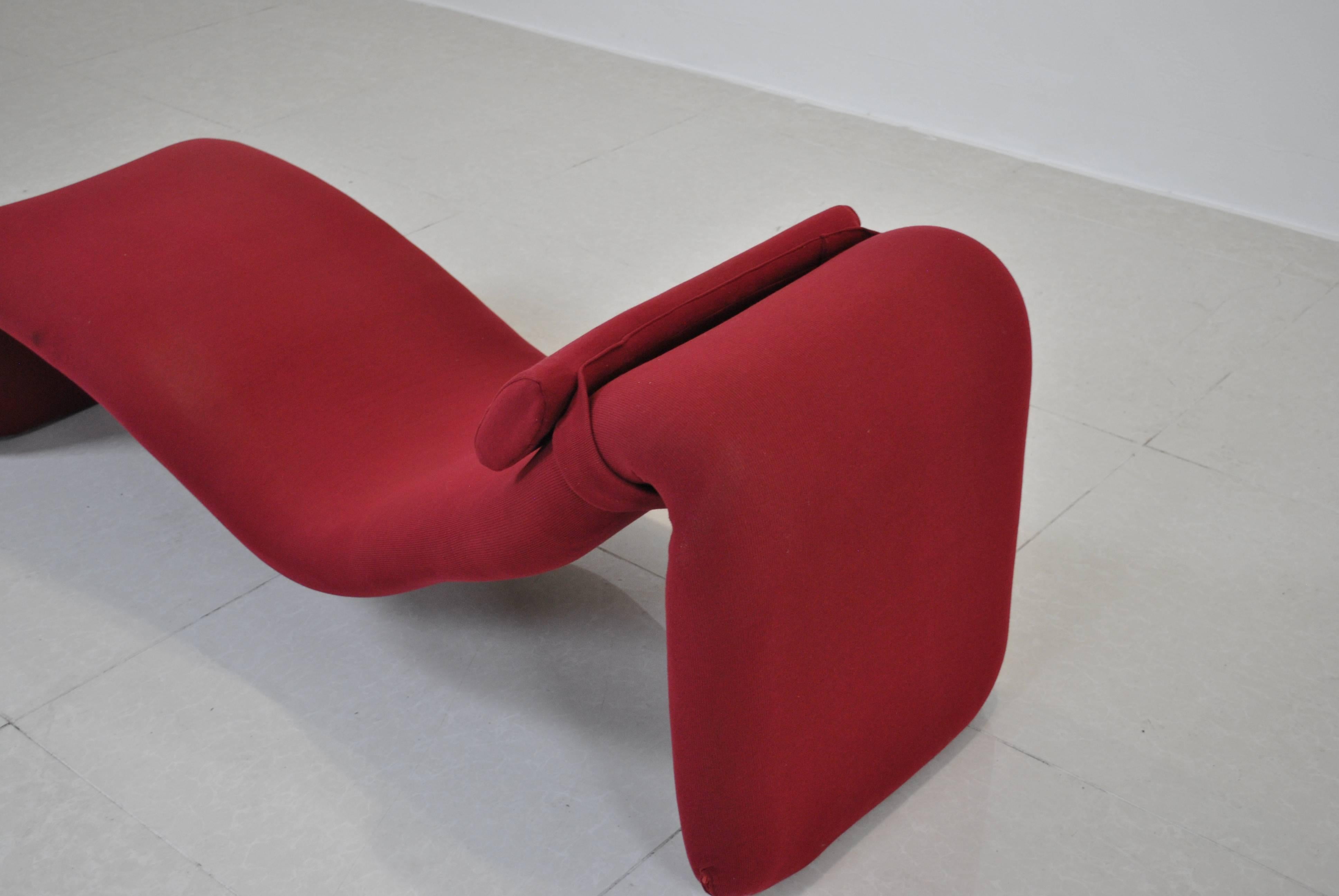 'Djinn' Chaise Longue by Olivier Mourgue, France, circa 1963 In Good Condition In Saint-Ouen, FR