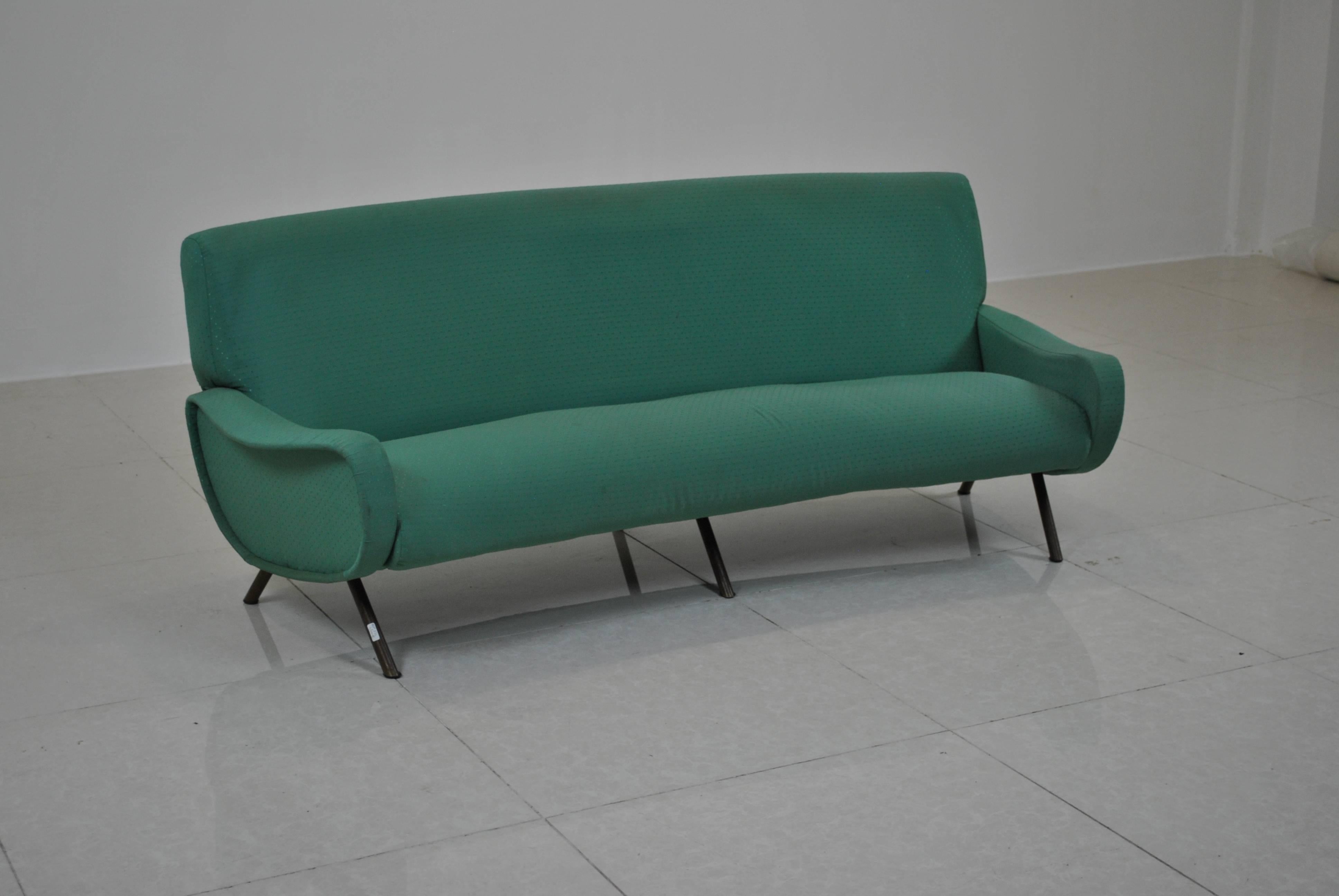 Italian Rare Curved Sofa by Marco Zanuso for Arflex, 1950s