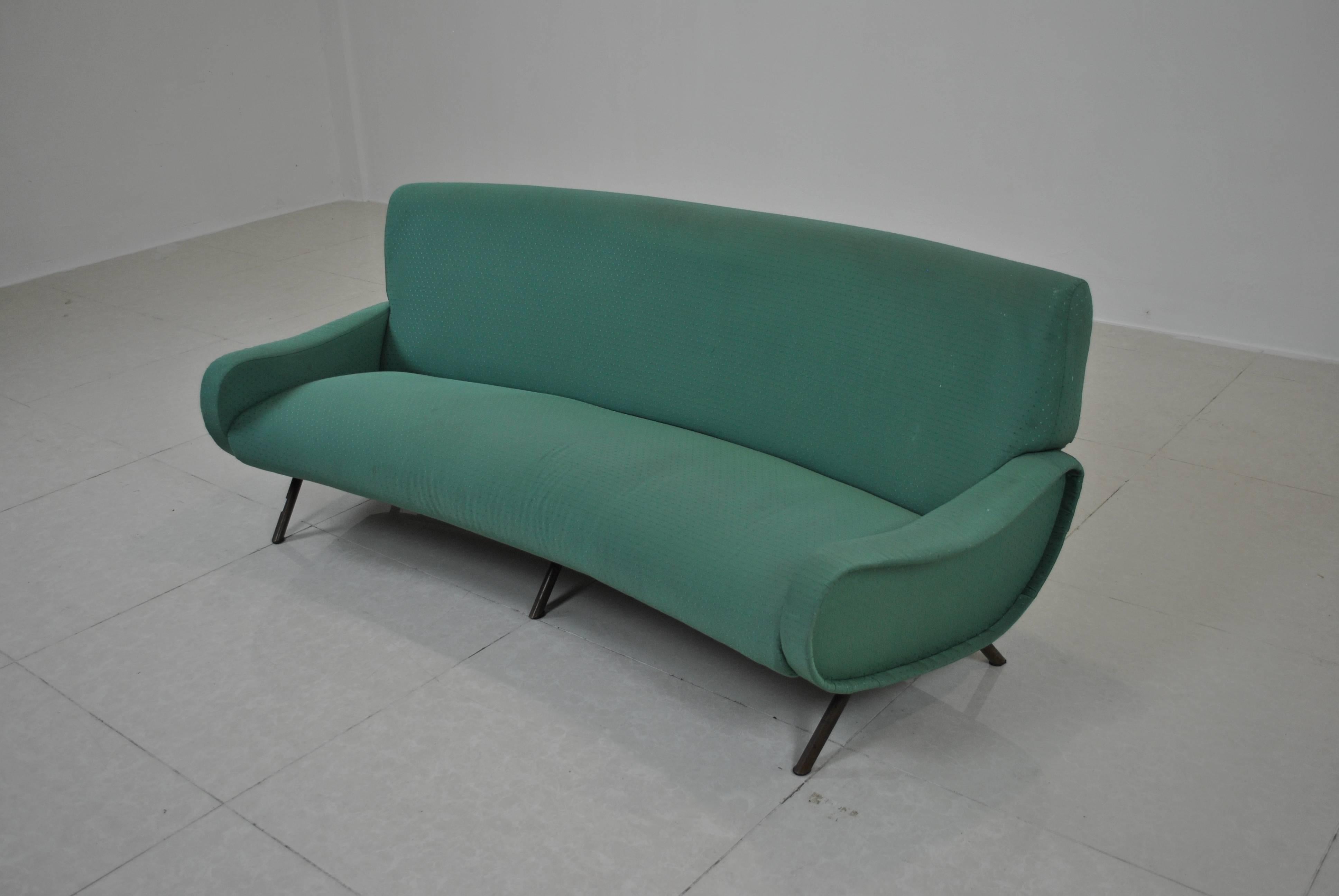 Mid-20th Century Rare Curved Sofa by Marco Zanuso for Arflex, 1950s
