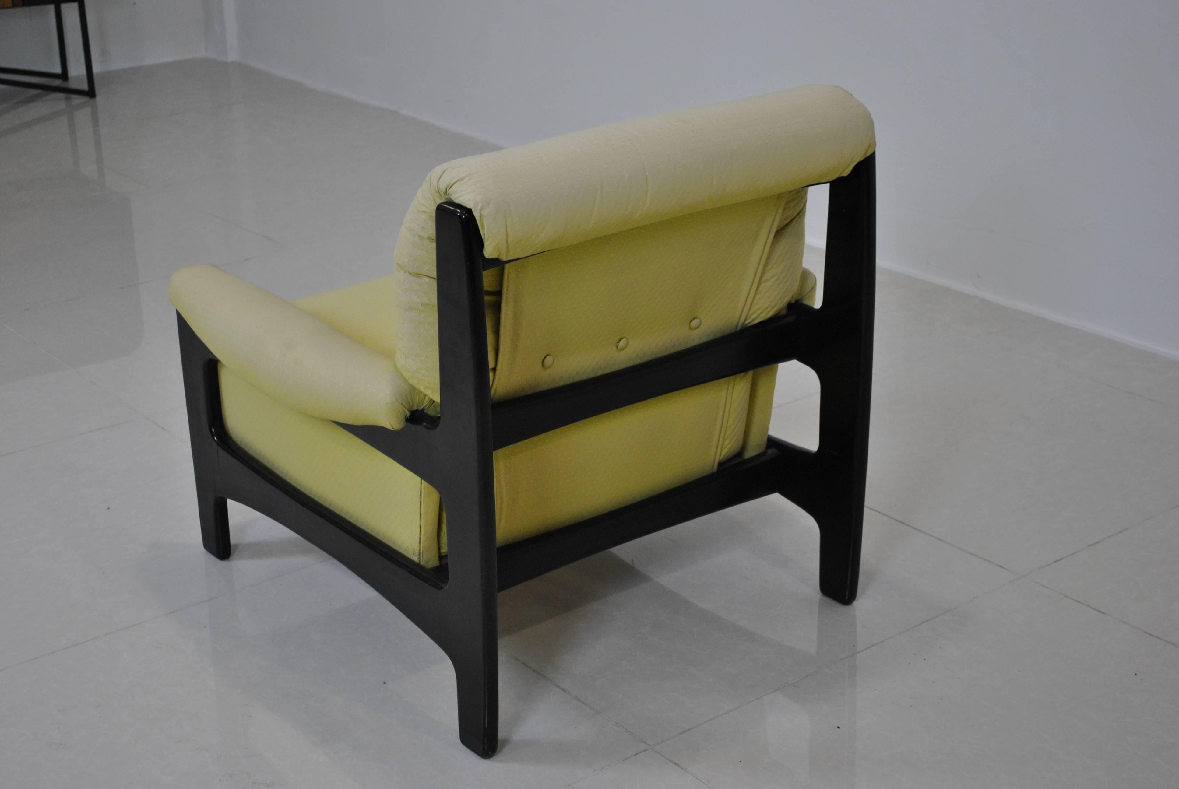 Mid-Century Modern Belgian Lacquer Armchair by Belform For Sale
