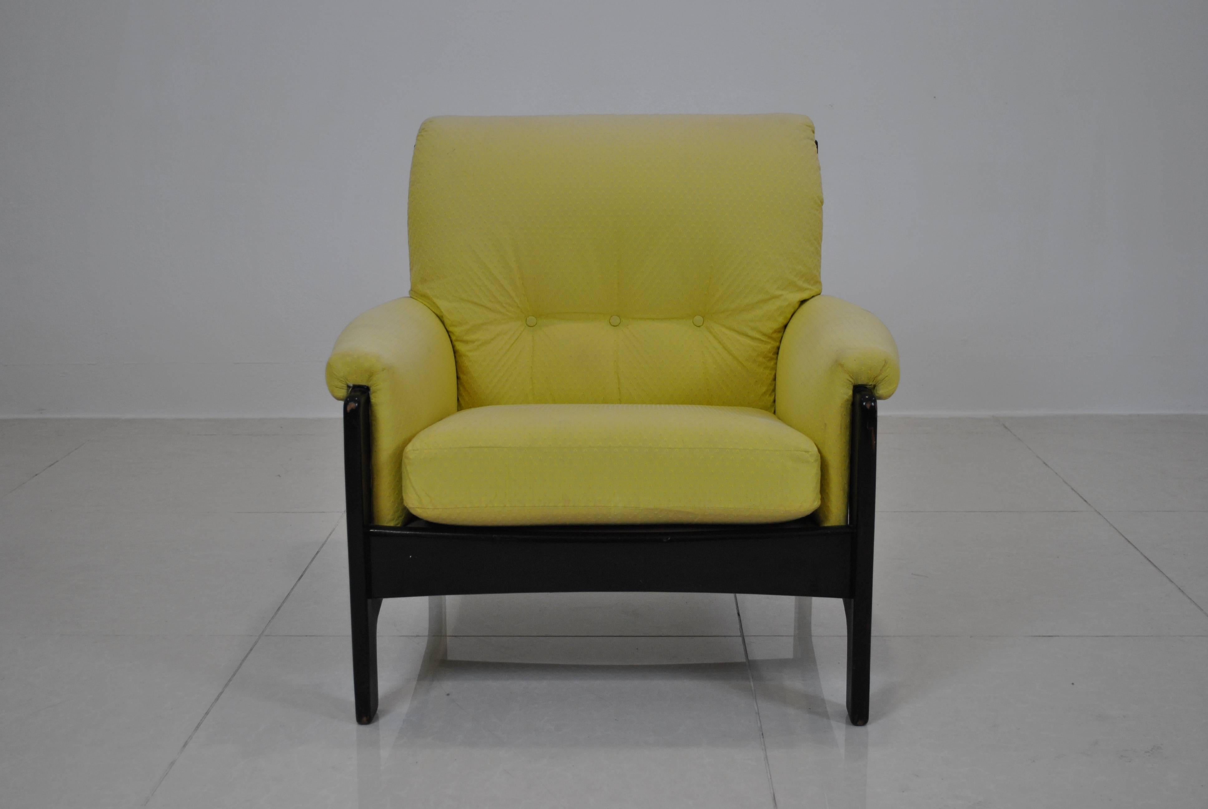 Mid-20th Century Belgian Lacquer Armchair by Belform For Sale