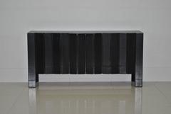 Brutalist Ebonized Elm Sideboard by Maison Regain, France, 1970s