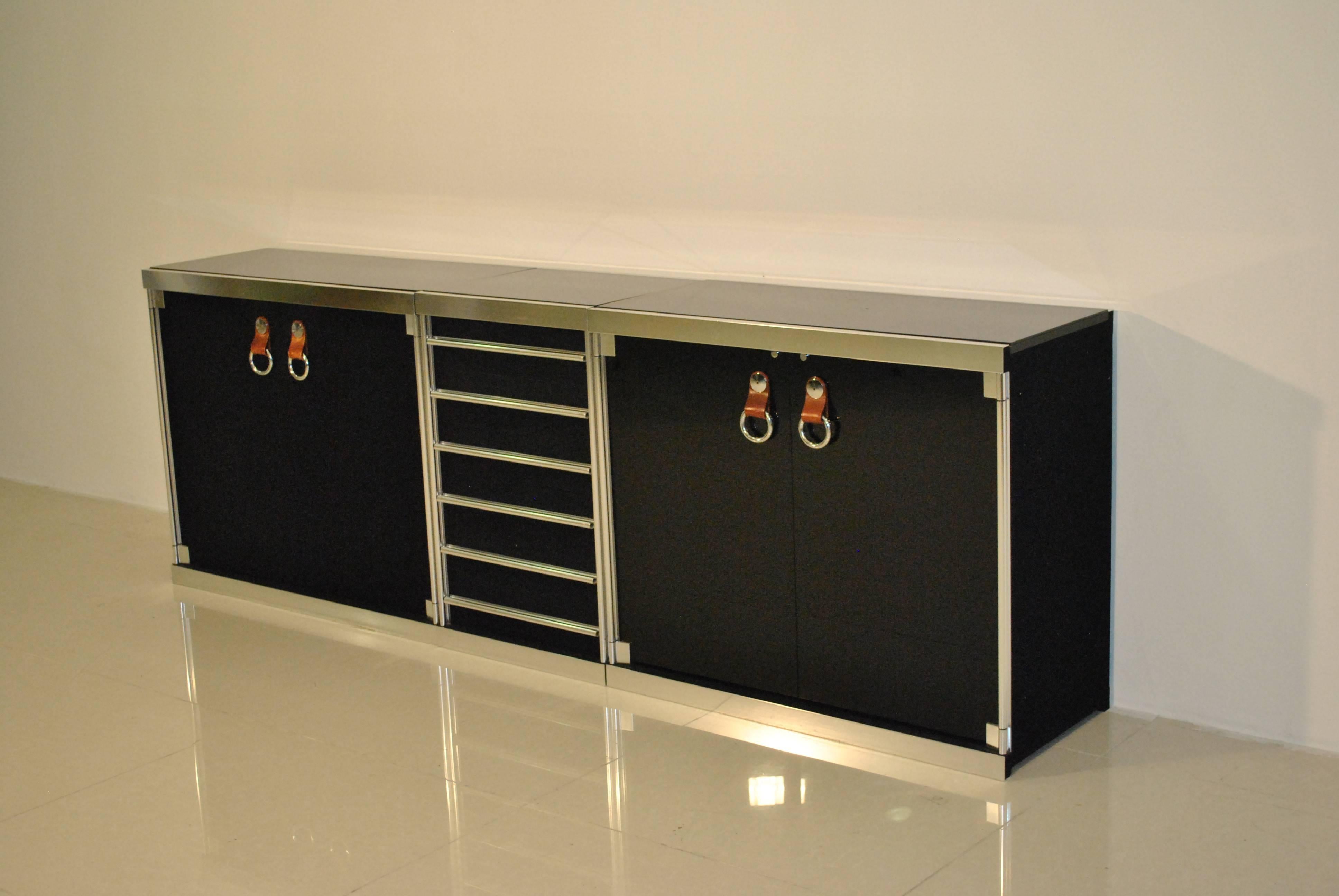 Late 20th Century Rare Sideboard by Guido Faleschini for Hermès, 1970s For Sale