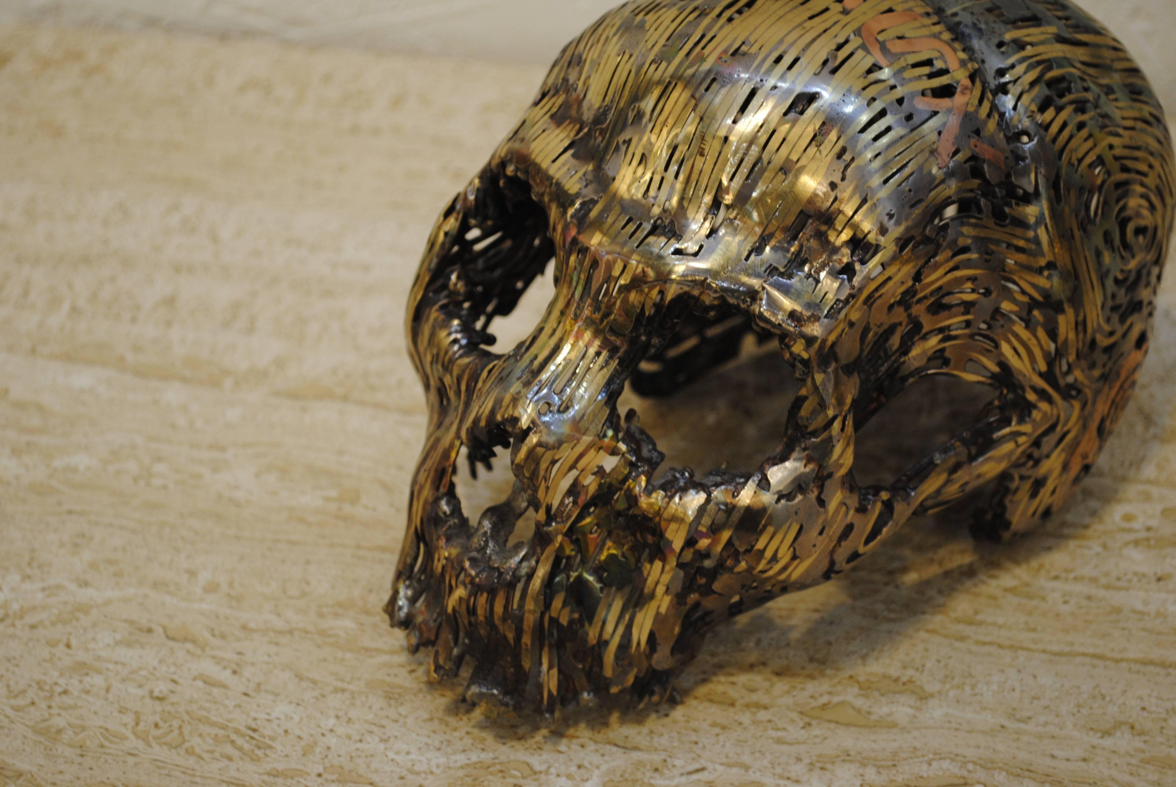 'Golgotha' Skull Sculpture by Romain de Souza, France, 2015 1