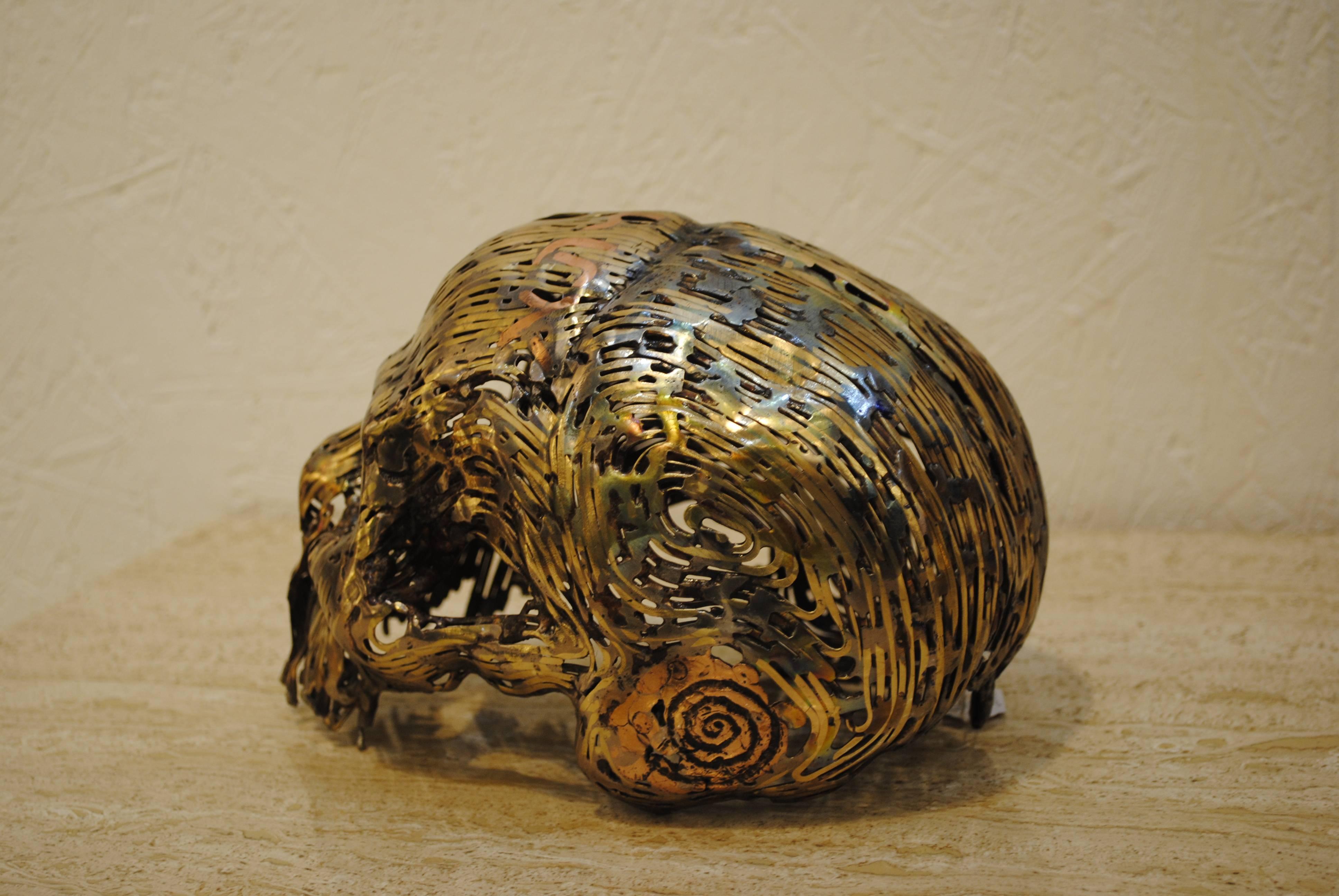 'Golgotha' Skull Sculpture by Romain de Souza, France, 2015 In Excellent Condition In Saint-Ouen, FR