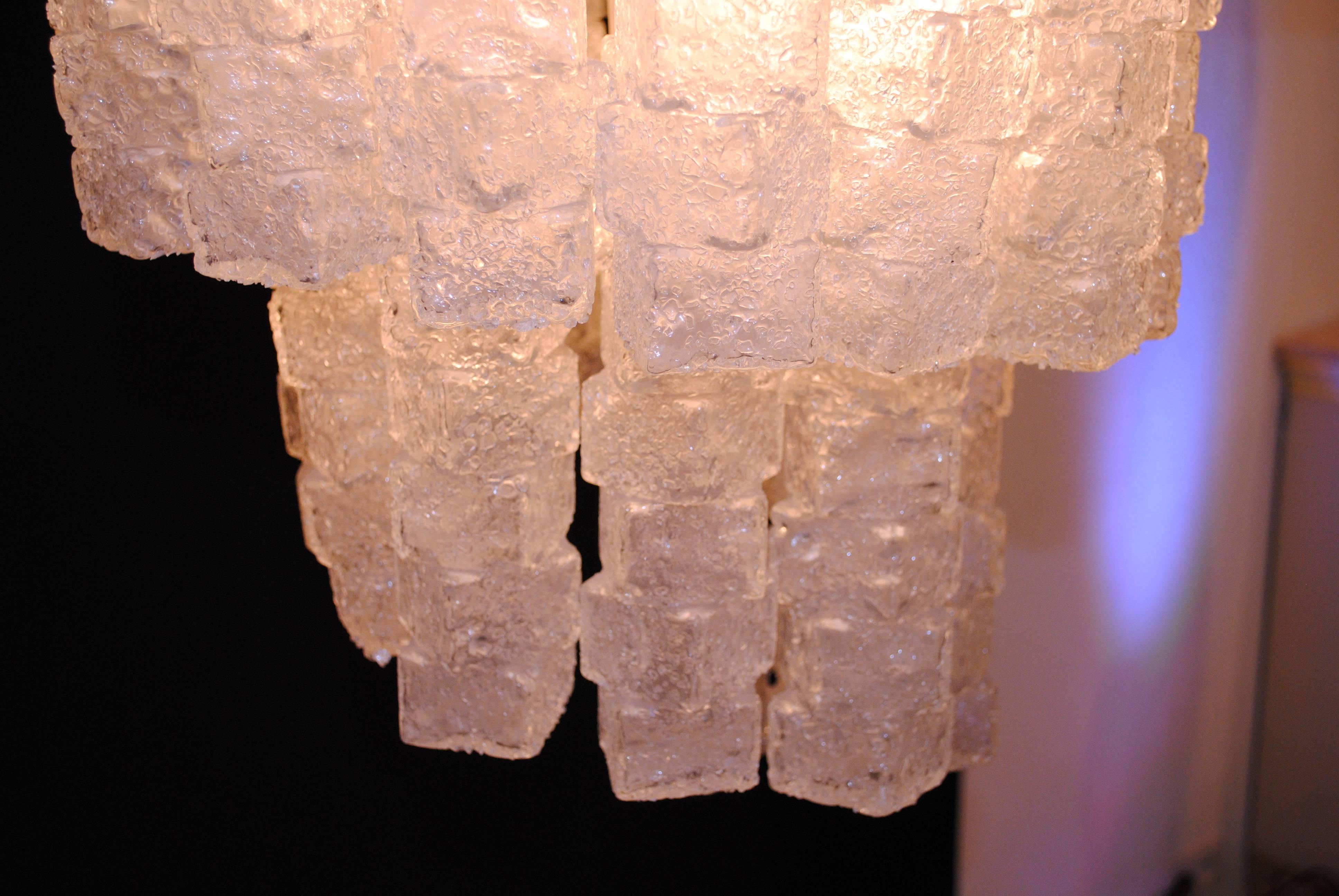 Monumental 'Ice Cube' Chandelier by Zero Quattro, Milan, Italy, 1970s For Sale 4