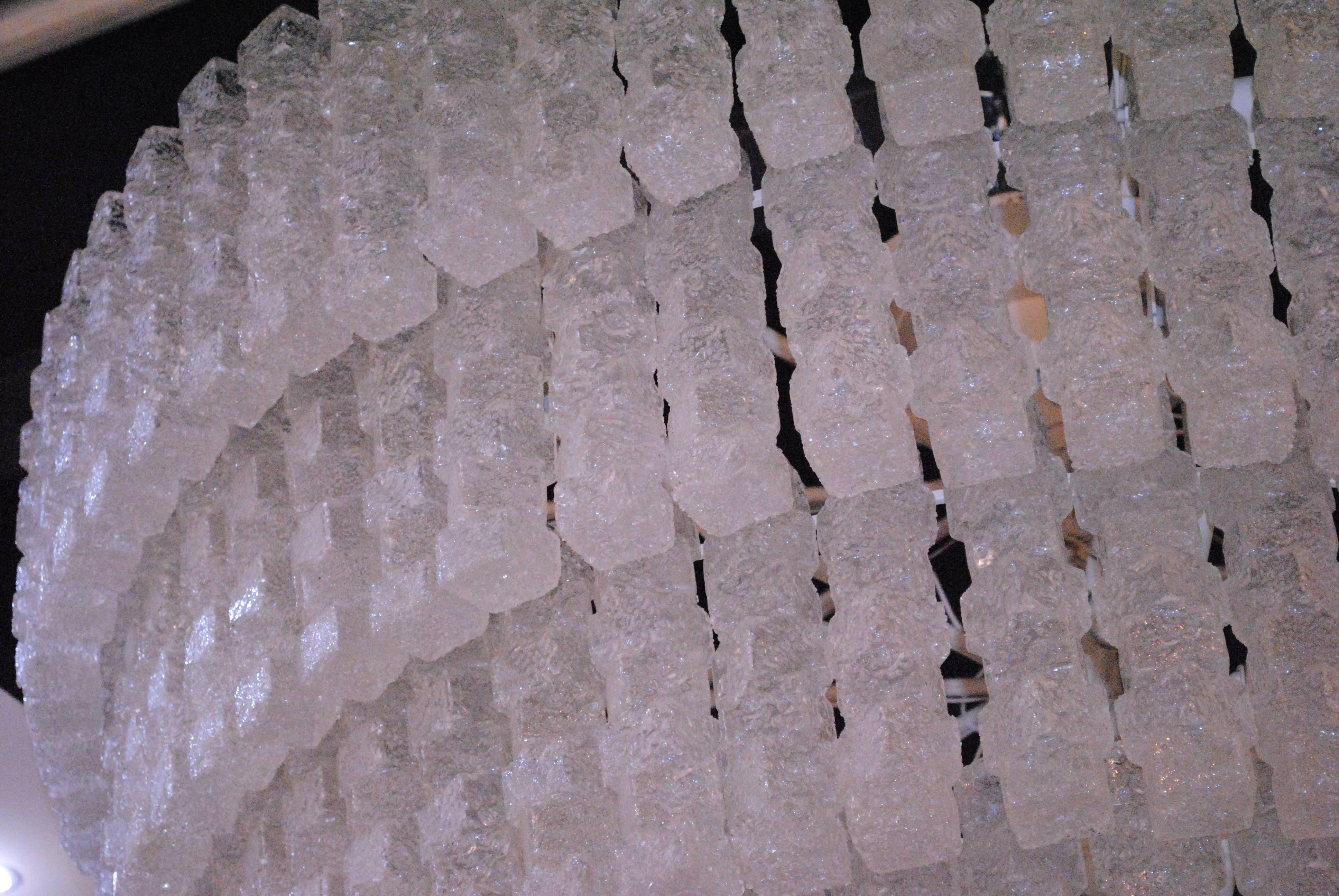 Monumental 'Ice Cube' Chandelier by Zero Quattro, Milan, Italy, 1970s For Sale 1