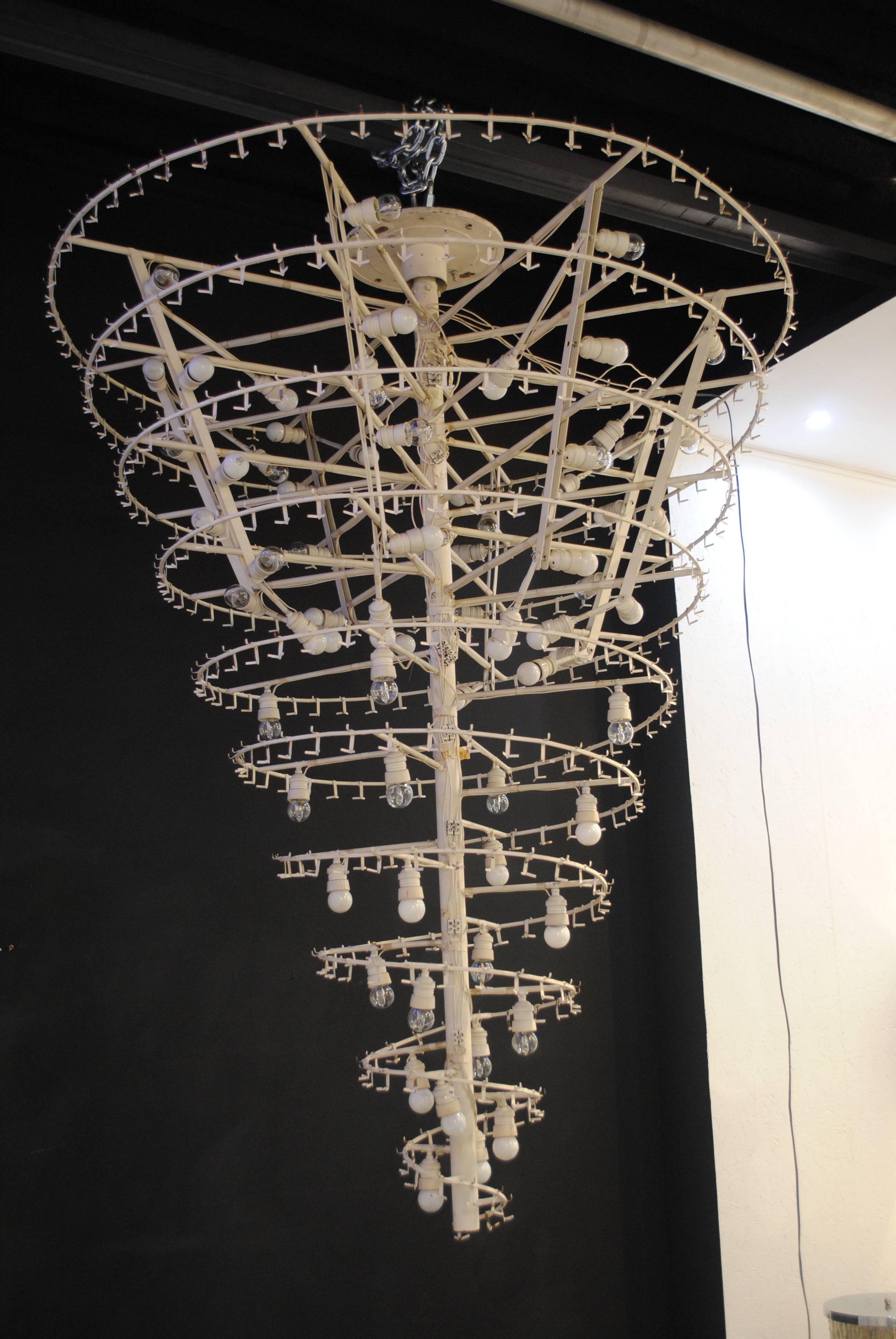 Monumental 'Ice Cube' Chandelier by Zero Quattro, Milan, Italy, 1970s In Good Condition For Sale In Saint-Ouen, FR