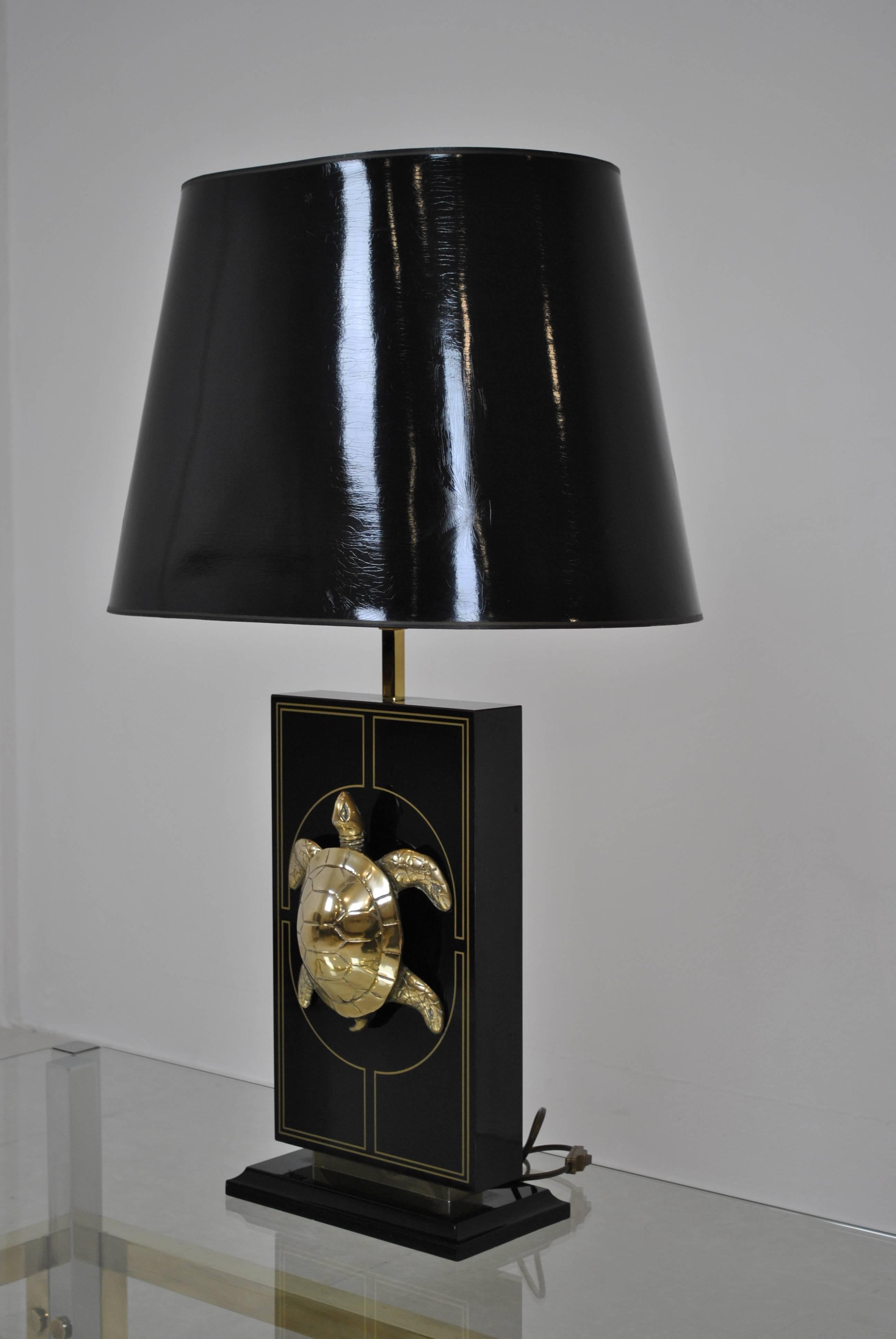 Italian Very Large Lacquer and Brass 