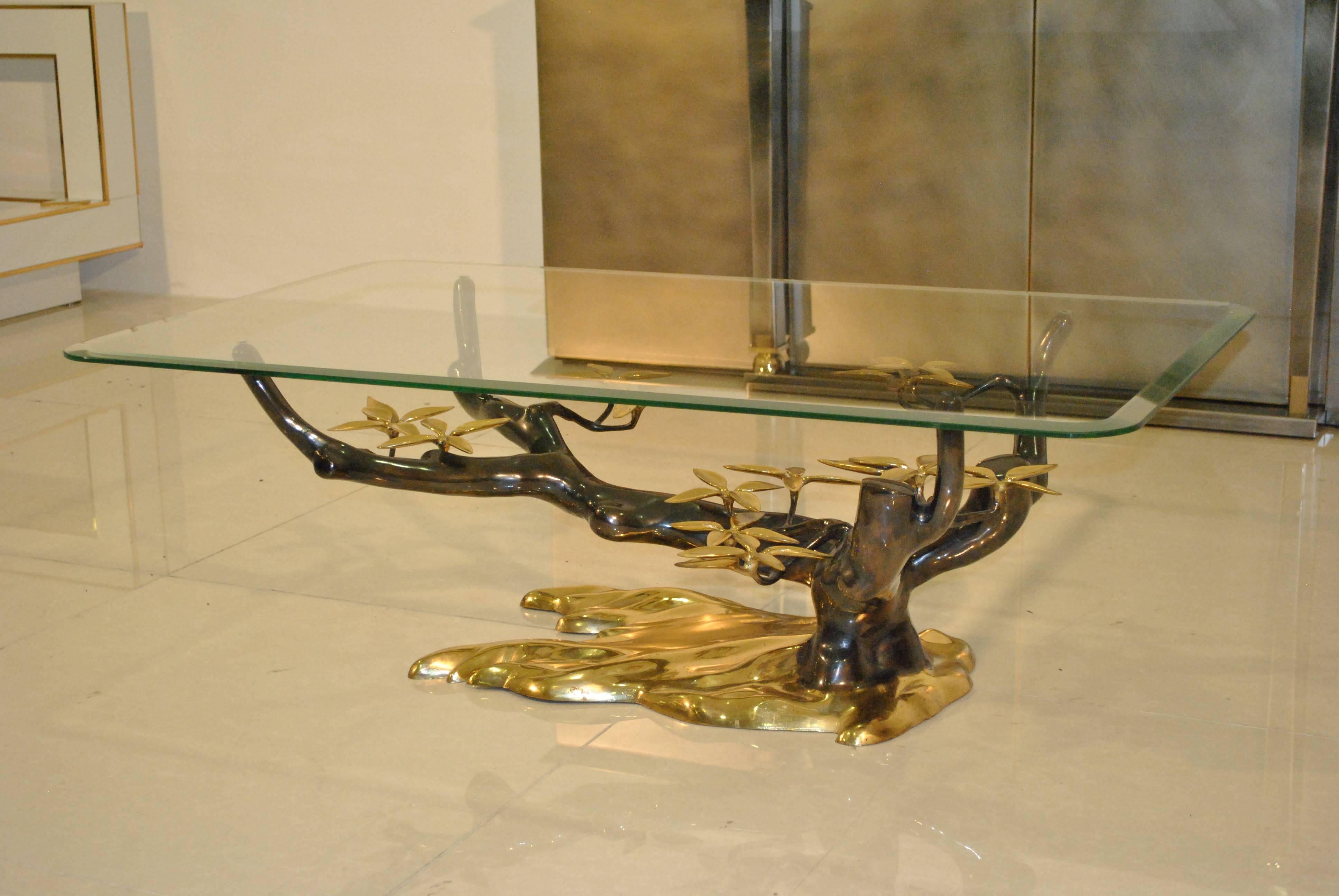 European Brass Coffee Table For Sale