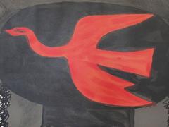 Georges Braque, 'Three Birds, ' 1960s Vintage Lithograph Poster