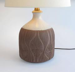 David Cressey and Robert Maxwell Ceramic Table Lamp, Earthgender 1970s