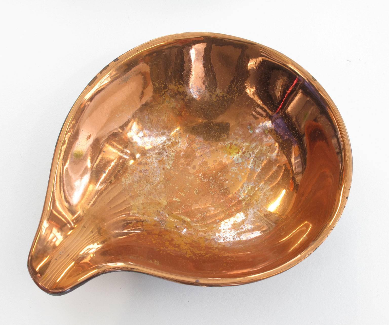Set of Three Ben Seibel Biomorphic Copper Nesting Objects, 1950s For Sale 1