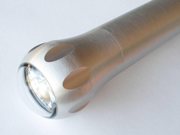 Marc Newson Aluminum 'Apollo' Flashlight in Bright Orange Case