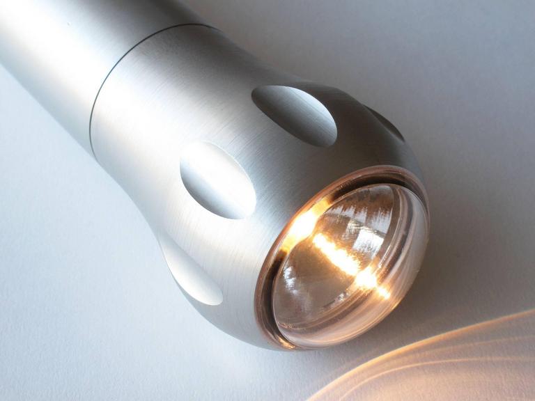 Marc Newson Aluminum 'Apollo' Flashlight in Bright Orange Case