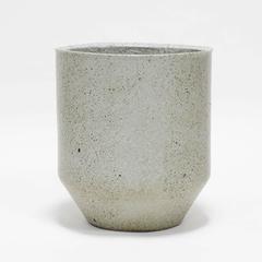 David Cressey Pro Artisan Collection Ceramic Planter, Glazed Stone White, 1960s