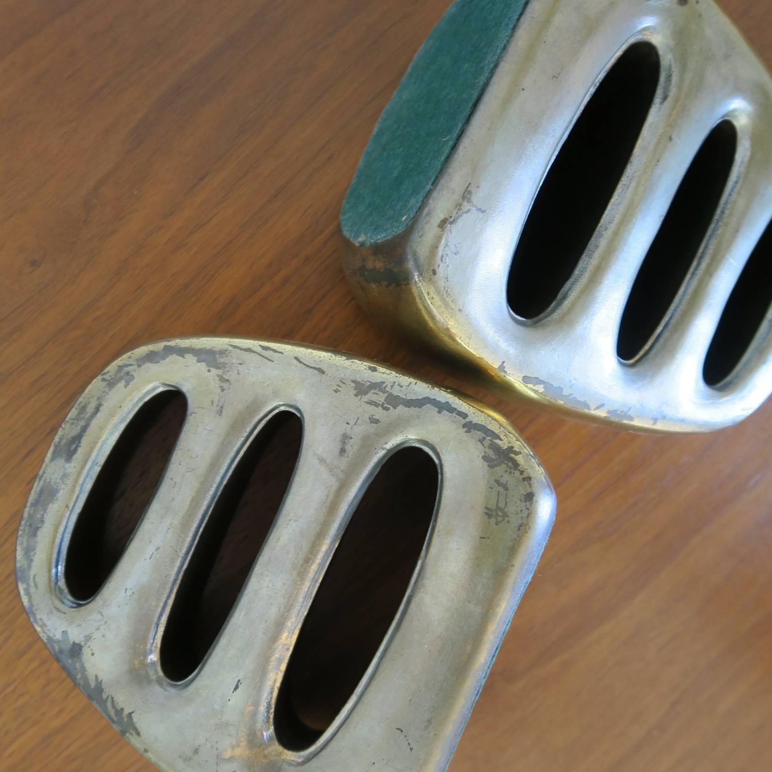 Pair of Brass Bookends by Ben Seibel, 1950s For Sale 2