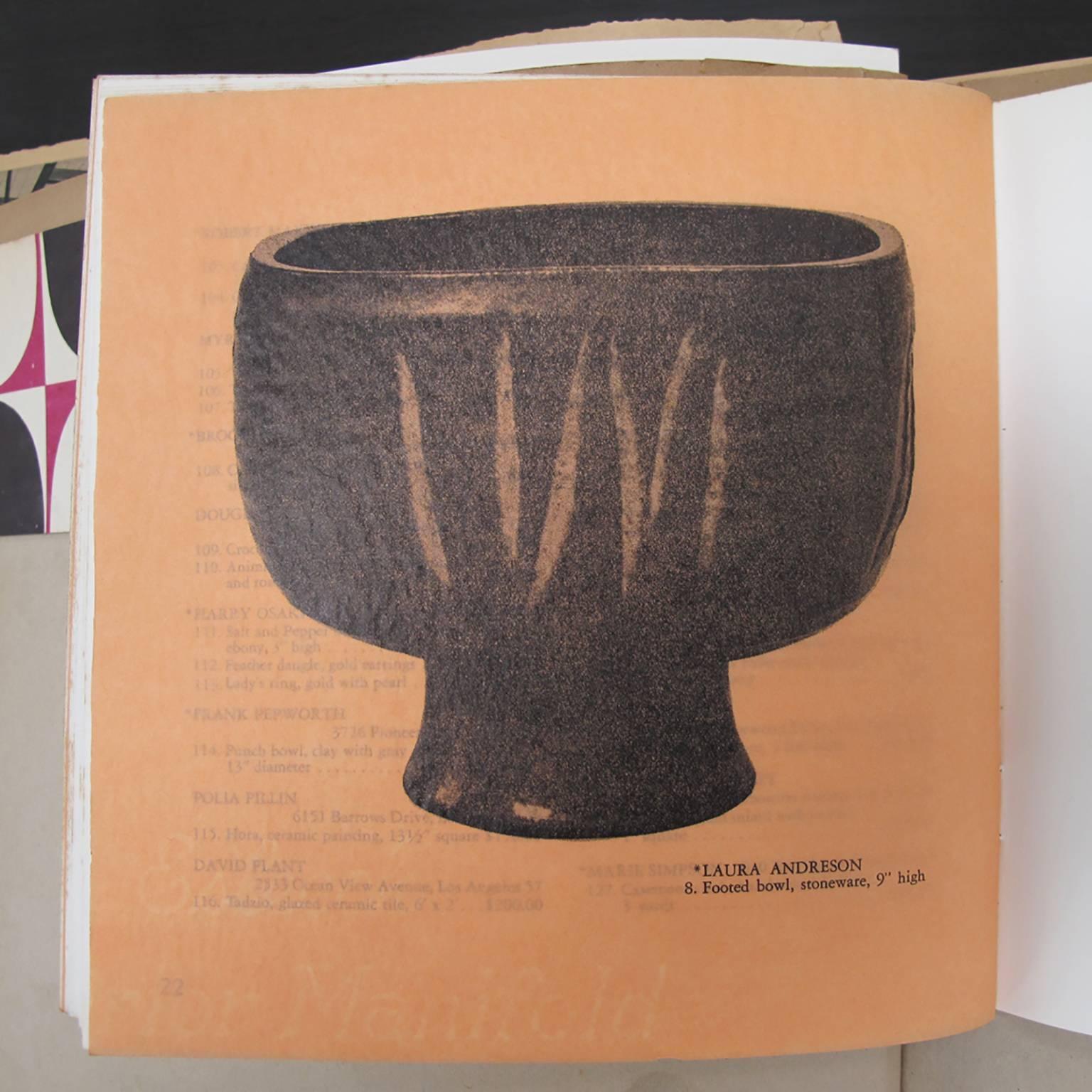 Laura Andreson 'Footed Bowl' Ceramic, 1956 In Excellent Condition For Sale In Los Angeles, CA