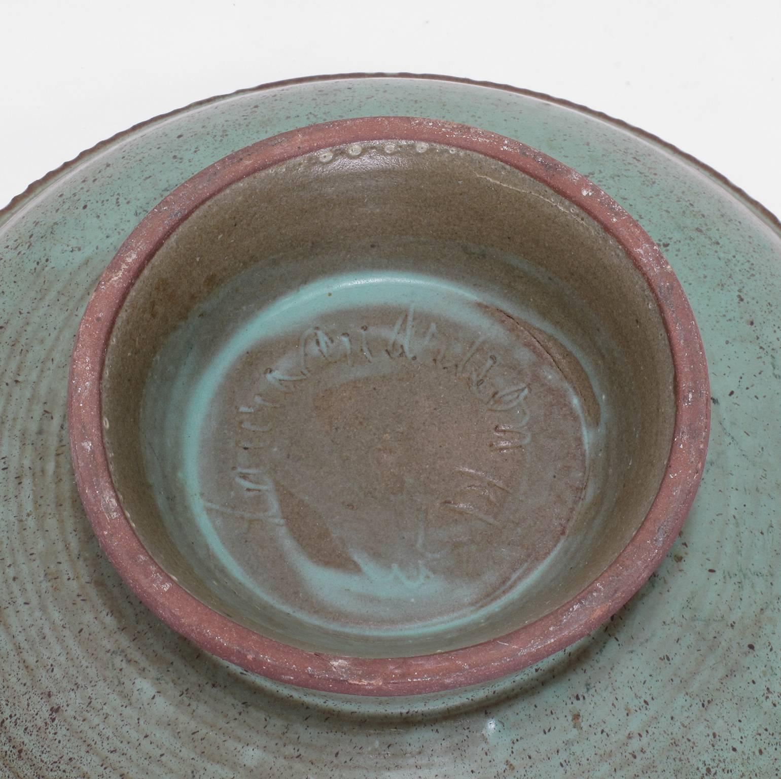 Laura Andreson 'Footed Bowl' Ceramic, 1953 In Excellent Condition For Sale In Los Angeles, CA