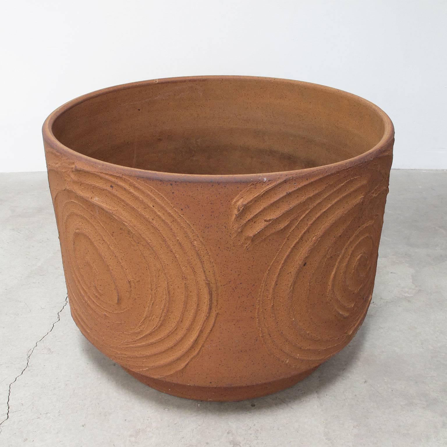 Hand-Carved David Cressey 'Expressive' Design Ceramic Planter, Pro Artisan Collection, 1960s For Sale