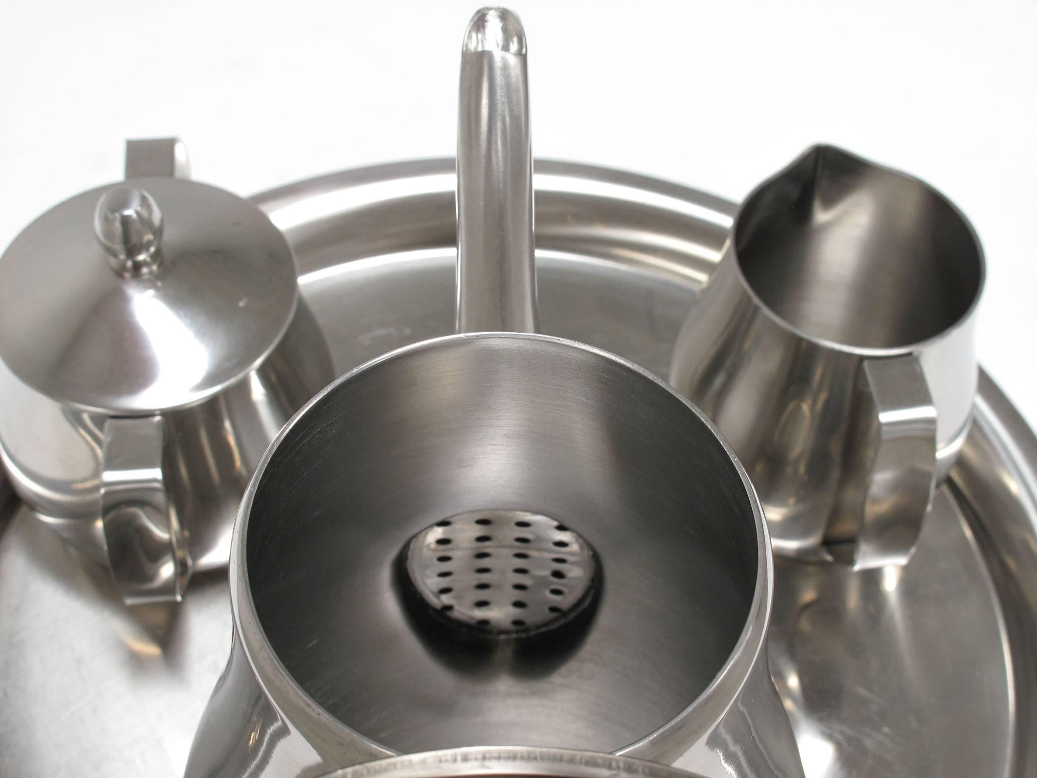 Stainless Steel Serving Set by Reed & Barton, 1960s For Sale 1