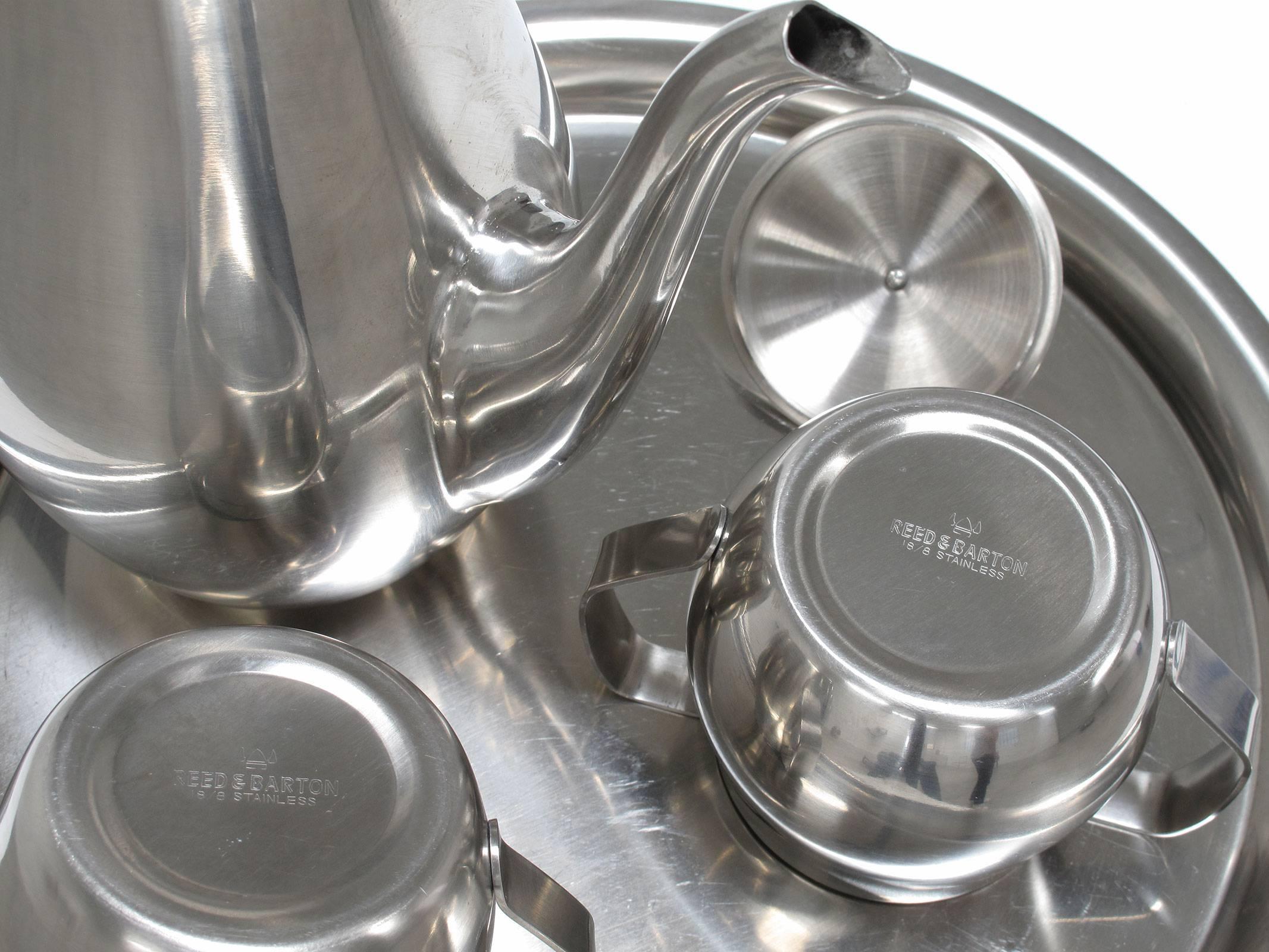 Stainless Steel Serving Set by Reed & Barton, 1960s For Sale 3