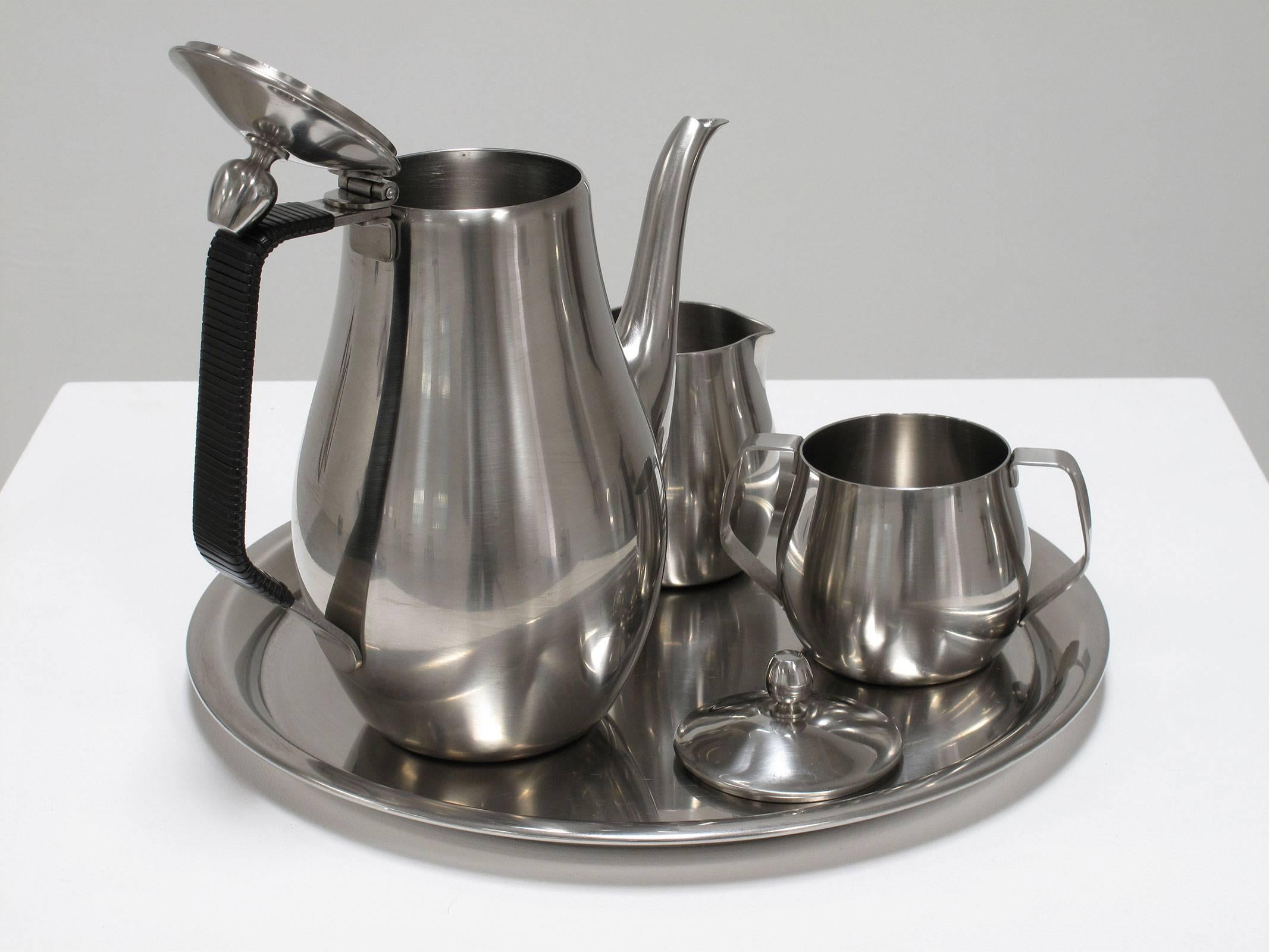 20th Century Stainless Steel Serving Set by Reed & Barton, 1960s For Sale