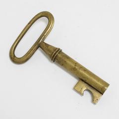 Carl Auböck Bottle Opener and Corkscrew Key, Solid Brass, 1950s