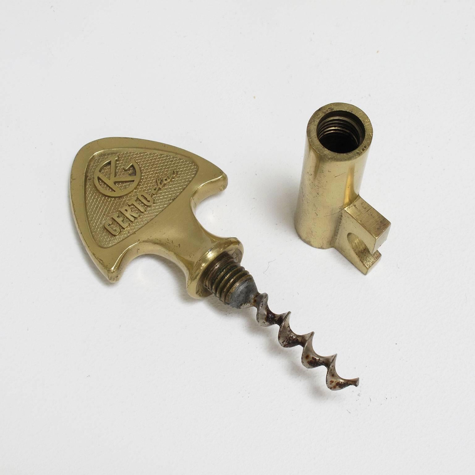 Carl Auböck Bottle Opener Corkscrew Key Vintage Solid Brass Bar Tool For Sale 4