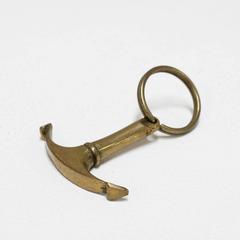 Carl Auböck 'Anchor' Solid Brass Charm