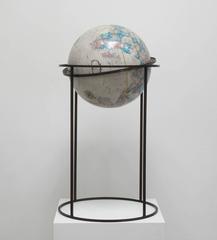 World Globe on Bronze Floor Stand