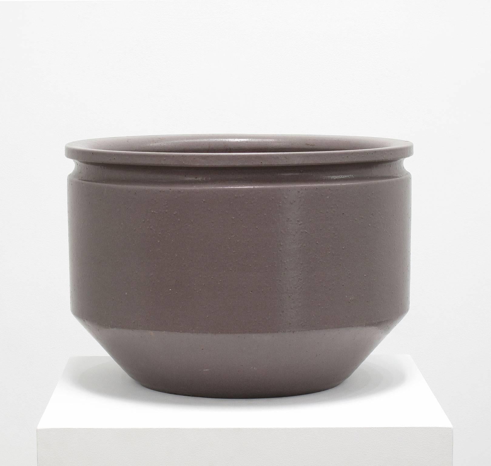 David Cressey and Robert Maxwell
Stoneware, glazed lavender, 1970s
Earthgender Ceramics
Los Angeles, California

Measurements in inches: 13 high x 18.5 diameter