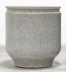 David Cressey and Robert Maxwell Large Glazed Grey Ceramic Planter, 1970s