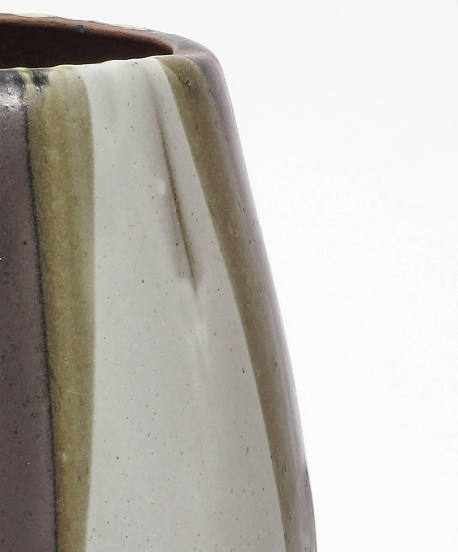 David Cressey Pro Artisan Collection 'Flame' Glaze Design Ceramic Planter, 1960s For Sale 1