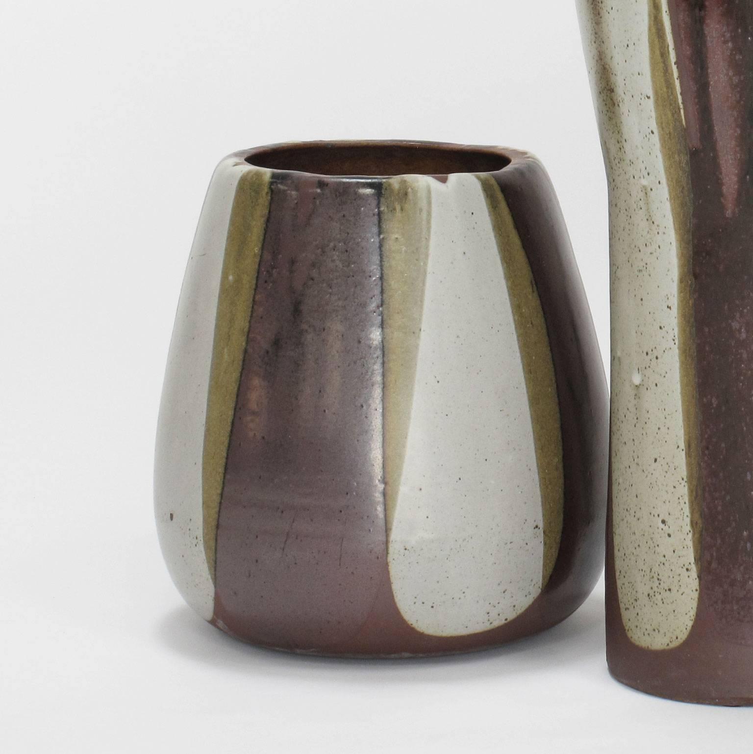 David Cressey Pro Artisan Collection 'Flame' Glaze Design Ceramic Planter, 1960s For Sale 2