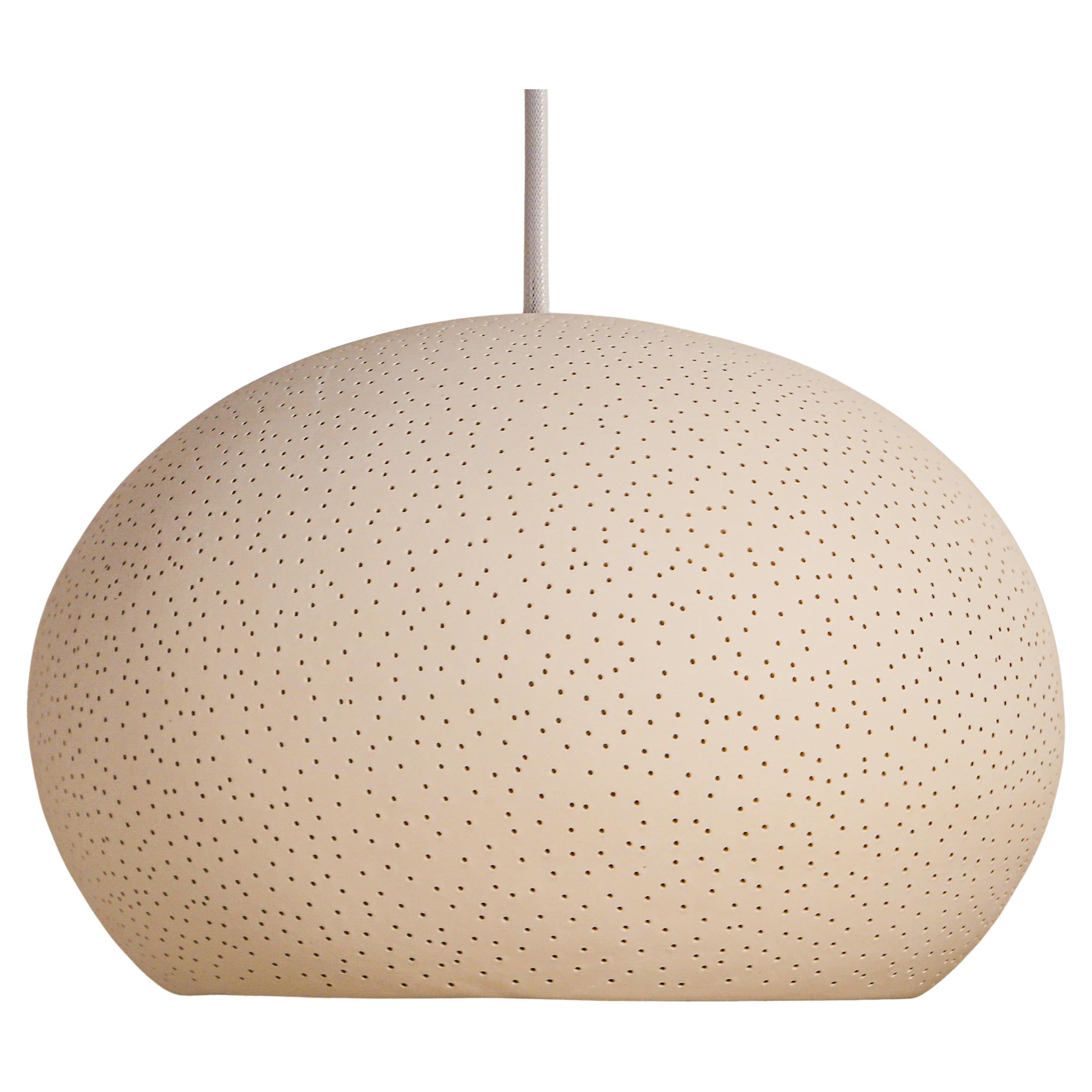 Claylight 12" Pendant Dot: Handmade Ceramic Contemporary Light, Cozy Atmosphere