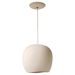 Claylight Porcelain: 9" Pendant Lighting, Handmade Ceramics, Warm Ambient Glow