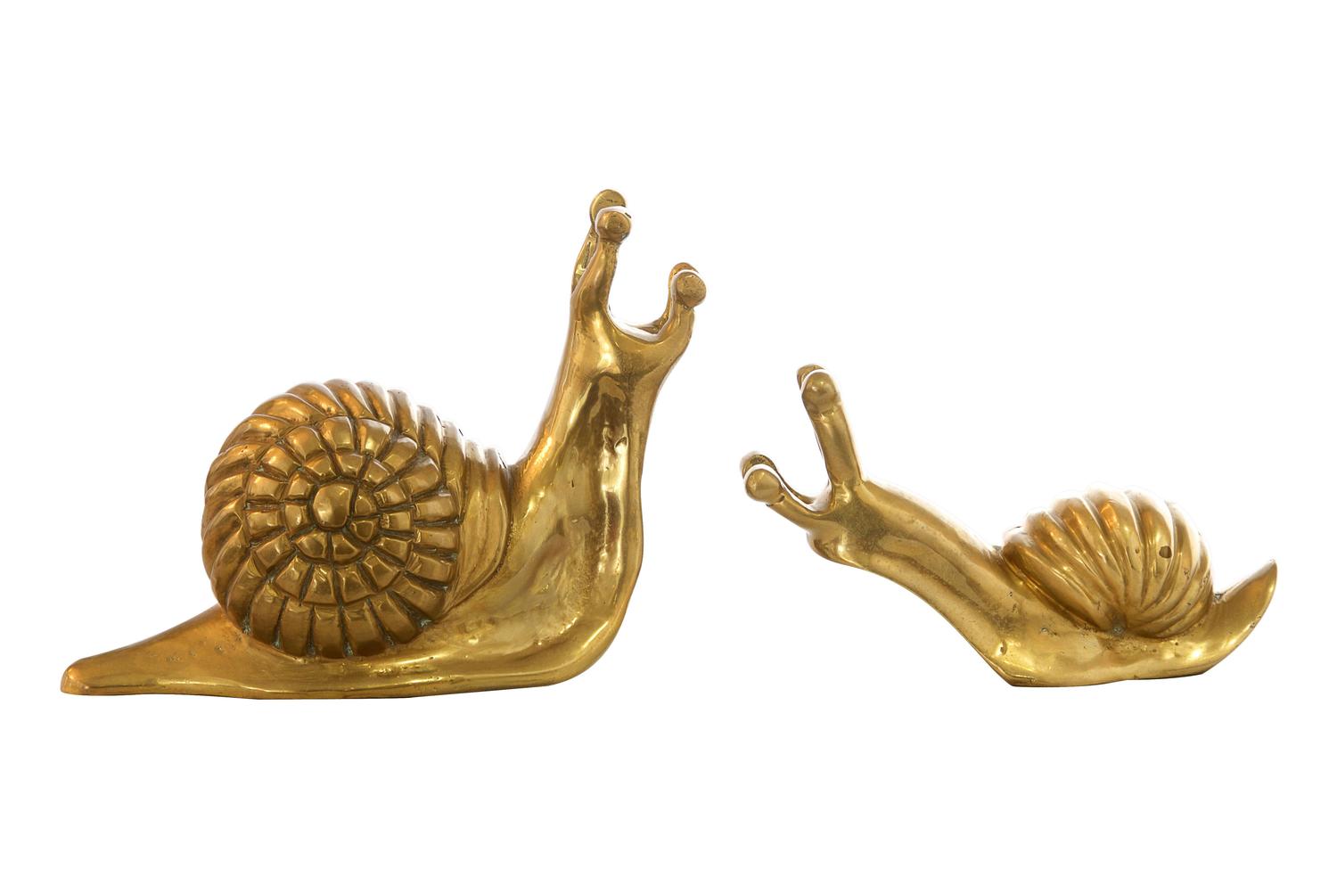 Vintage Brass Snails For Sale at 1stdibs