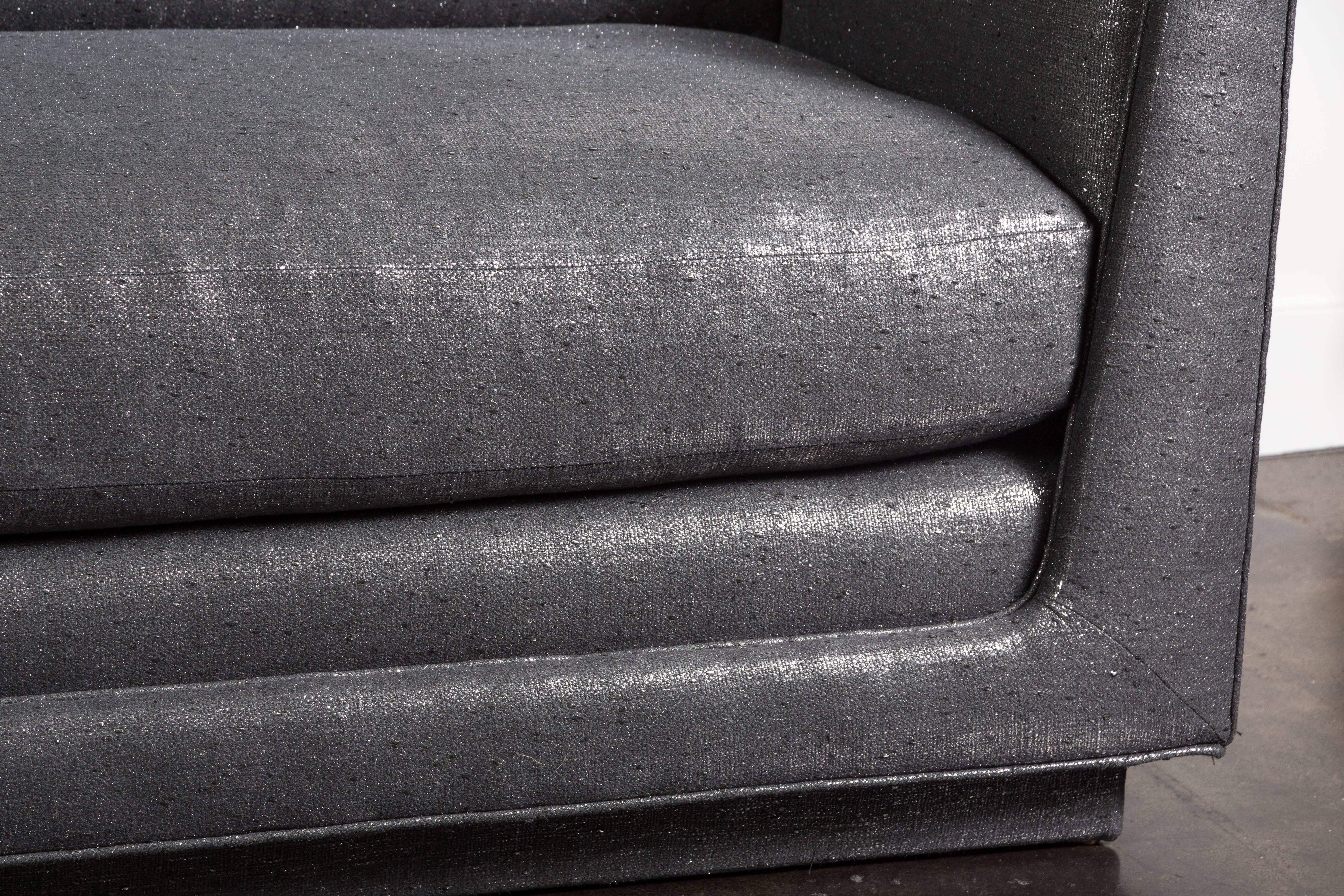 Fabric Mid-Century Sofa by Arthur Elrod For Sale