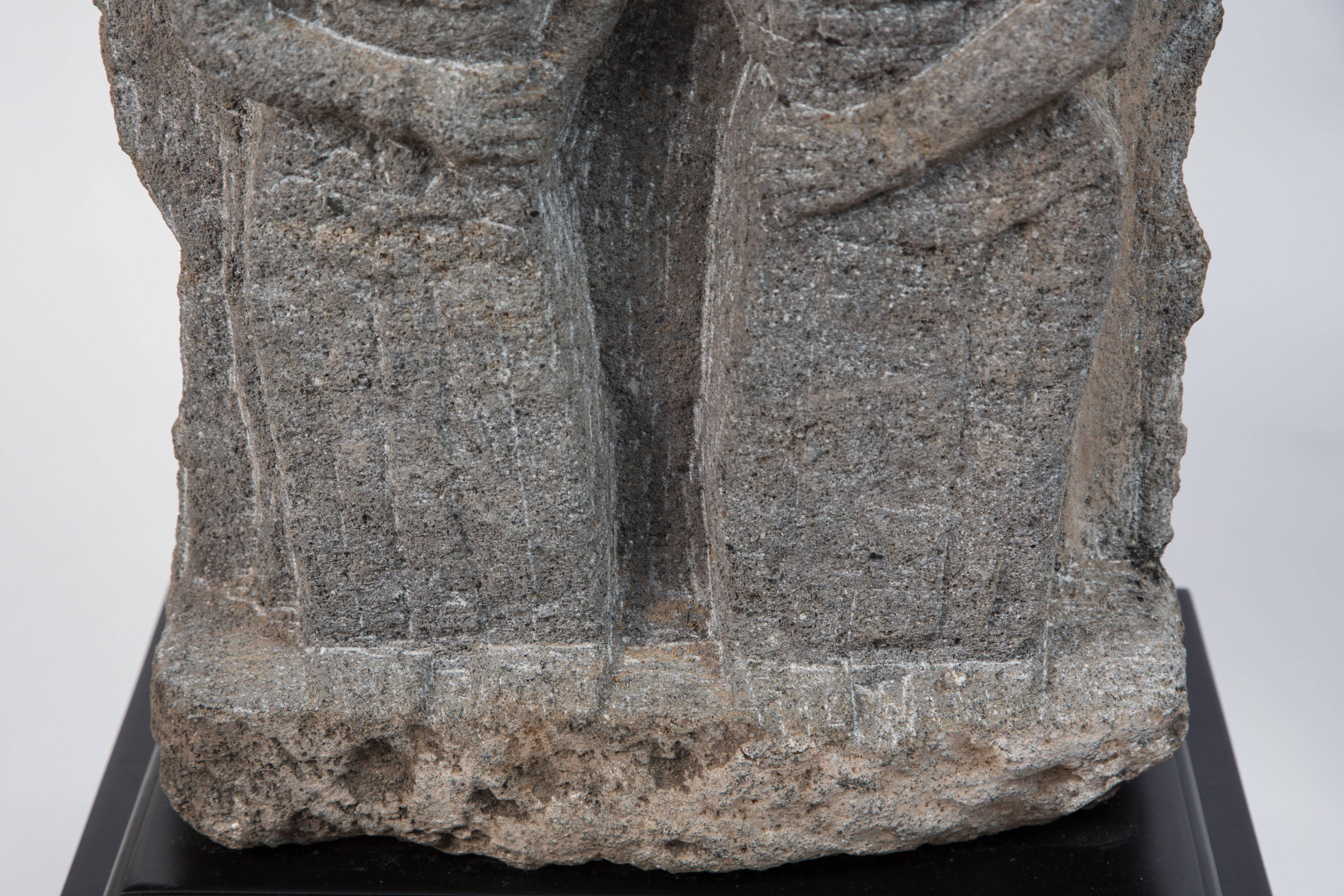 18th Century Pair of Custom Stone Fragment Lamps