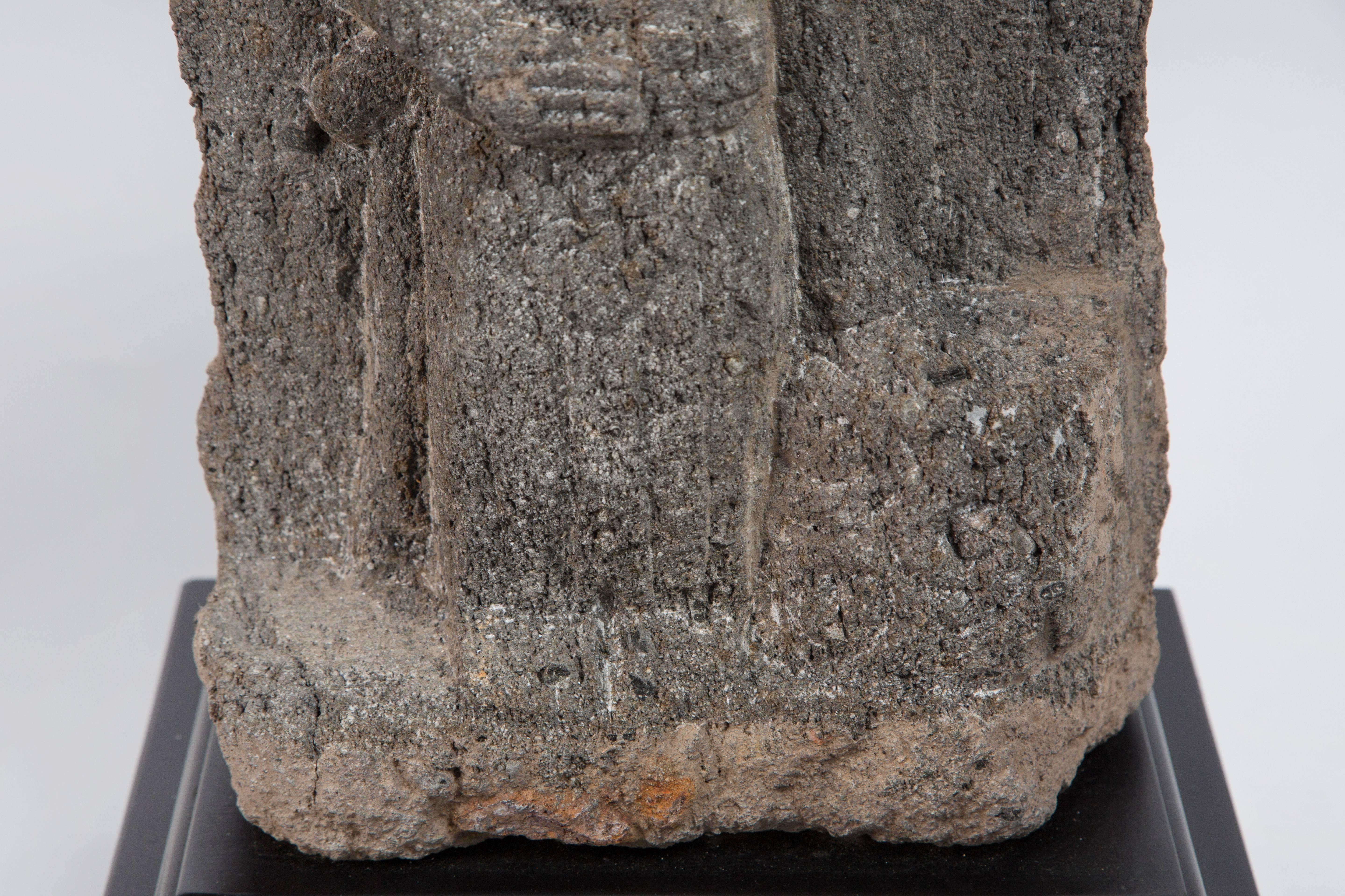 Pair of Custom Stone Fragment Lamps 4