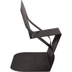 Pair of Sculptural Metal "Rocker" Chairs by Rico Eastman