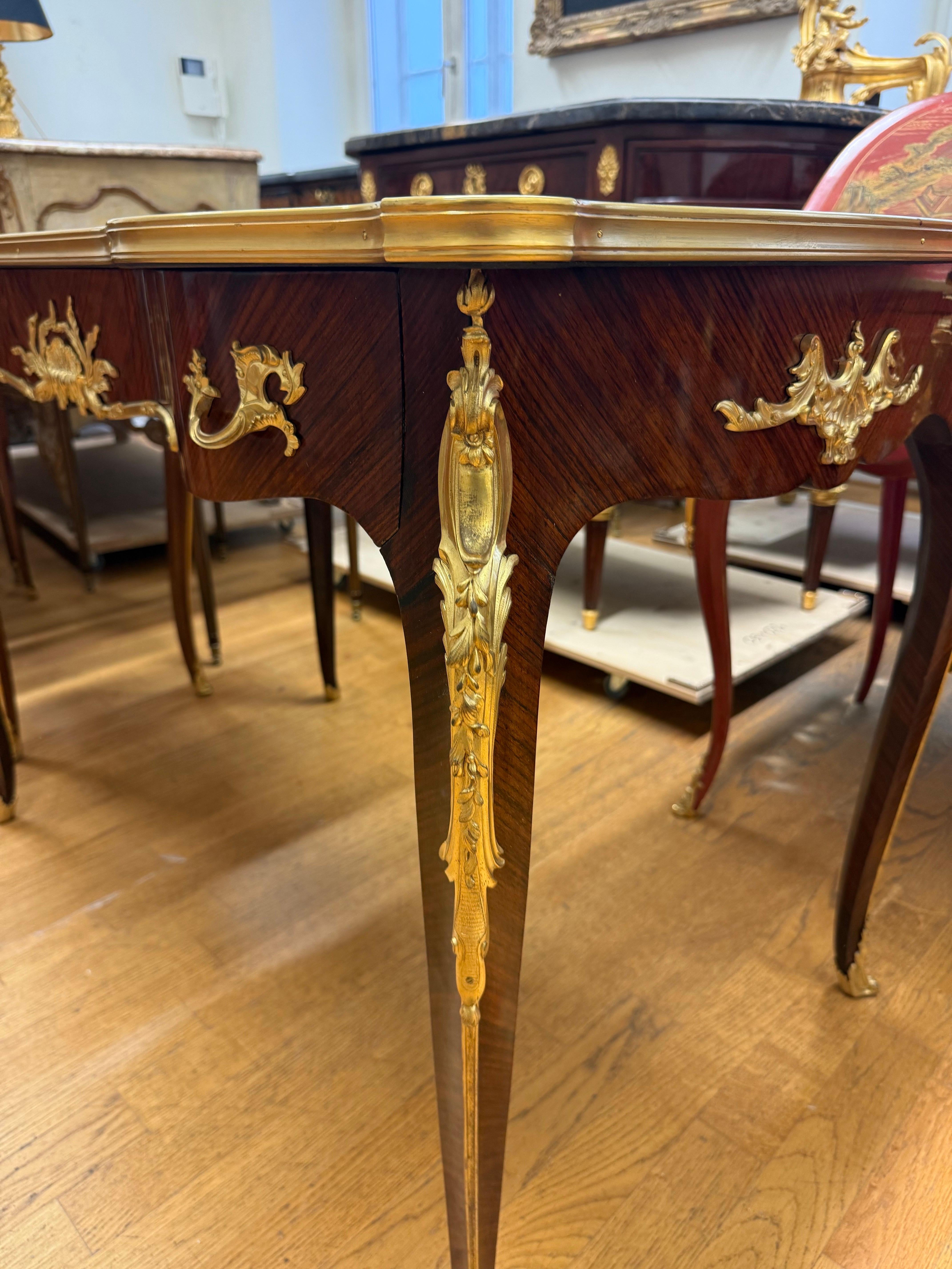 19th Century Bureau Plat by Francois Linke For Sale
