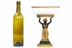 Austrian Empire Gilt Bronze Sculpture Figural Antique Centerpiece, 19th Century