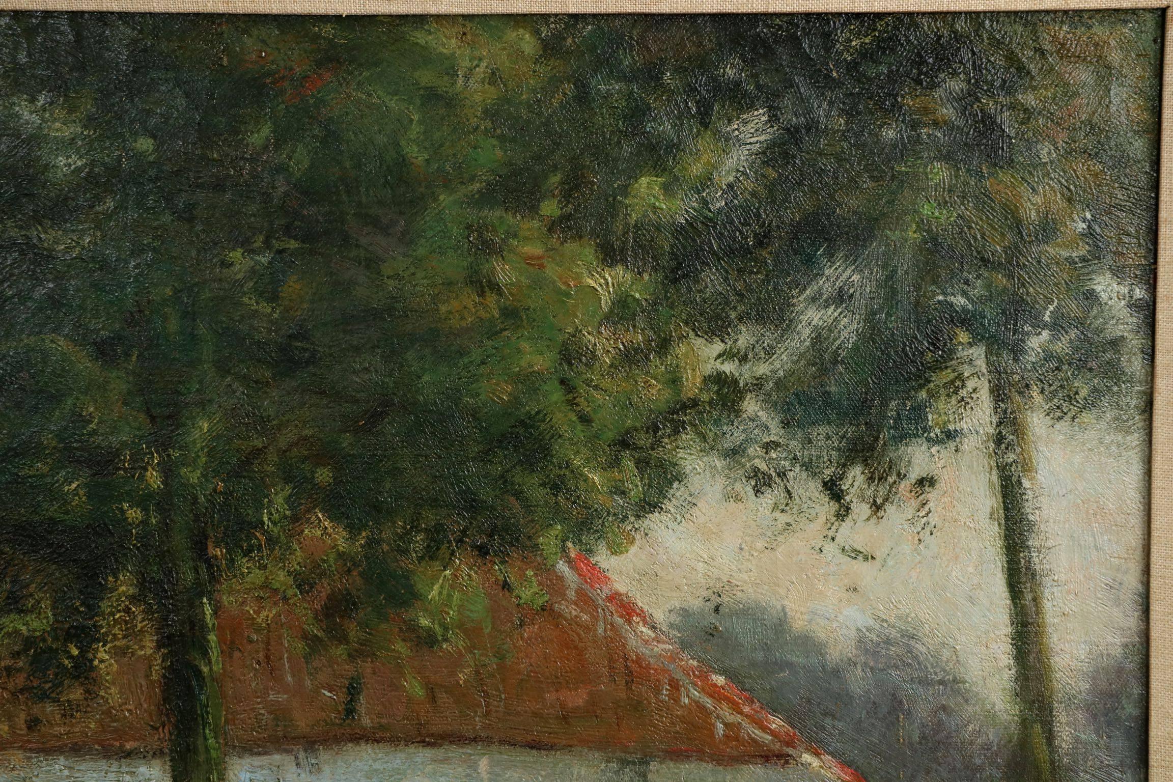 Canvas Fine Belgian Landscape Painting 