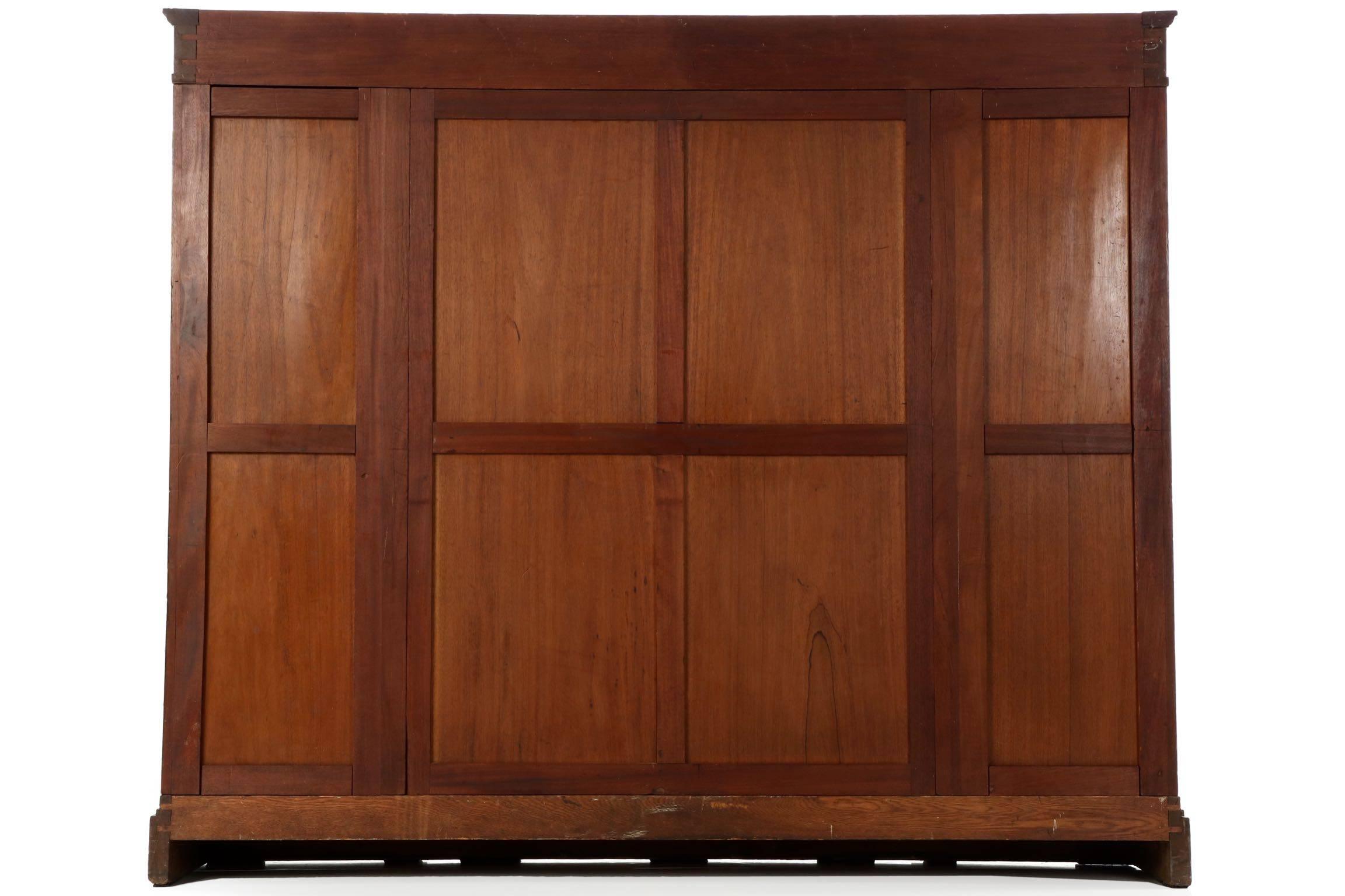French Empire Ormolu-Mounted Mahogany Antique Bookcase Cabinet, 19th Century In Excellent Condition In Shippensburg, PA